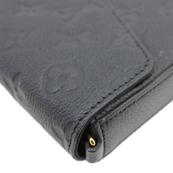 Louis Vuitton Felicie Pochette Monogram Empreinte Crossbody Bag Black - Picture 7 of 14